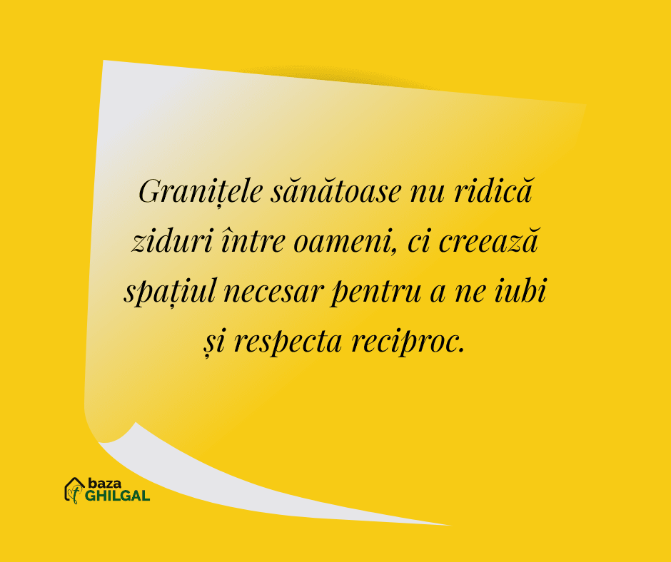 Atelier Puterea granițelor personale 